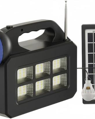 GENERATORE CON PANNELLO SOLARE PORTATILE CON CASSA
