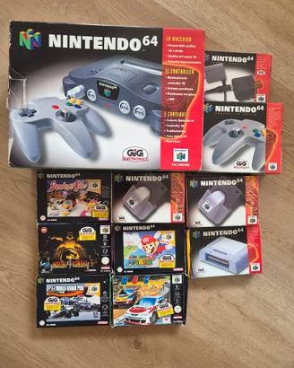 Nintendo 64 lotto + giochi  tutto marchiato Gig 