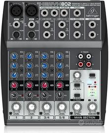 Behringer XENYX 802 Mixer Premium a 8 ingressi a 2