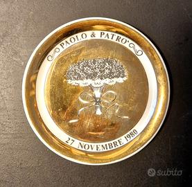 Piero Fornasetti-Sottobicchiere vintage anni '80