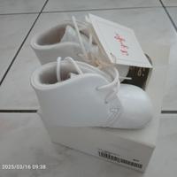 Scarpette bianche neonato Il Gufo