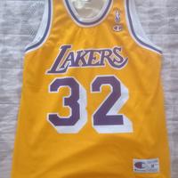 maglia basket magic johnson champions
