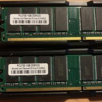 SCHEDE DI MEMORIA-PC2700 1GB DDR3+DDR. DIMM 256MB+