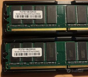 SCHEDE DI MEMORIA-PC2700 1GB DDR3+DDR. DIMM 256MB+