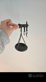 Bilancia stadera in metallo, vintage