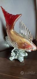 vetro Murano: grande pesce anni 50/60