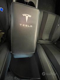 Copri bracciolo in pelle nero tesla