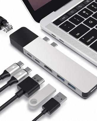 HyperDrive Hub USB C, Adattatore Doppio Tipo C 6