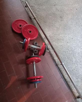 Kit manubri pesi e bilanciere