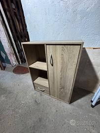 Mobiletto da ingresso effetto rovere