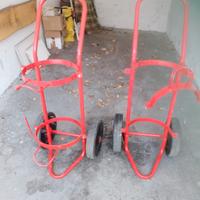 Carrelli  porta bombole x ossigeno e altri gas