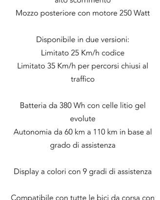 kit motore per bici da corsa