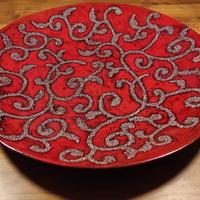 Piatto Centrotavola rosso Giannini