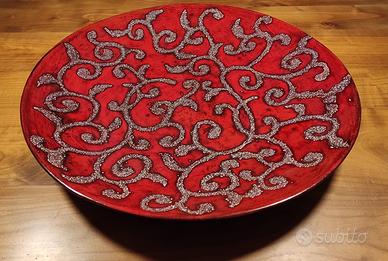 Piatto Centrotavola rosso Giannini