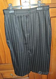 Pantaloni Donna Gessati Made in Italy in Pura Lana