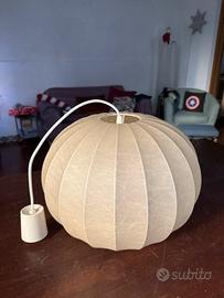 CASTIGLIONI/FLOS Raro Lampadario COCOON Globo 1970