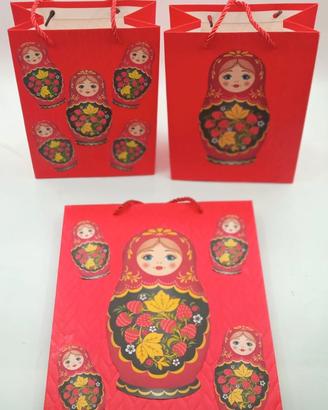 SALDI! SVENDITA! 4 BORSE souvenir Matryoshka