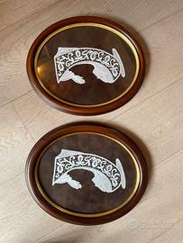 Quadri a uncinetto due madonne