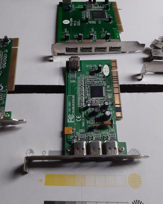 4 schede di espansione  firewire 800 USB 2.0