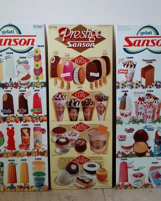 insegna latta Gelati anni 90