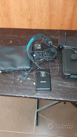 Microfono SHURE SLX wireless /Body pack e archetto