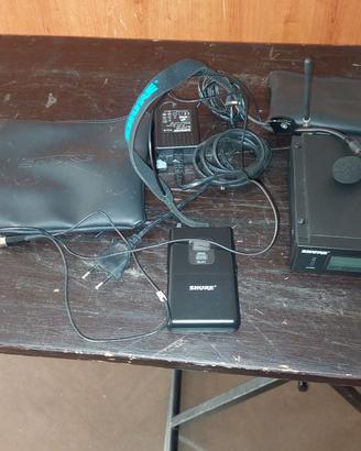 Microfono SHURE SLX wireless /Body pack e archetto