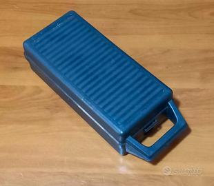 PORTA MUSICASSETTE CONTENITORE PLASTICA PVC NERO