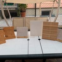 Espositori in legno e plexiglass per mercatini