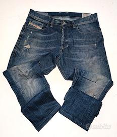 Jeans Diesel Blu Vintage Taglia W30 L30 Ottime