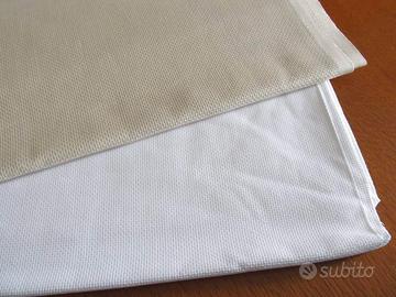 Tessuto cotone Aida Bianca e Ecru per punto croce