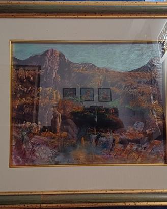 DIPINTO OLIO SU TAVOLETTA ALDO BORGONZONI