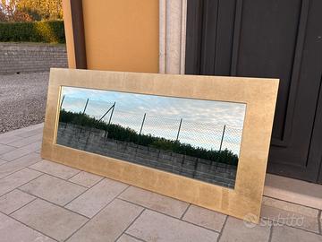 Specchio foglia oro