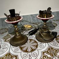 Coppia lampade da tavolo vintage anni 40/50