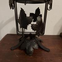 Portabottiglie da tavolo vintage in ferro battuto