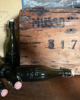 Cassa birra con coperchio ditta Musso - anni ’30