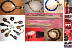 Antifurto: catena per moto/scooter e kit per auto