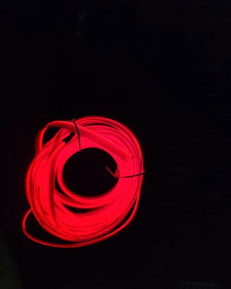 5M Interni Auto Ha Condotto Luce Neon Rosso