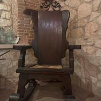 Trono poltrona a dondolo
