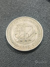 moneta 100 mills 1955   - Cipro 