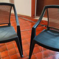 Sedie da giardino pvc