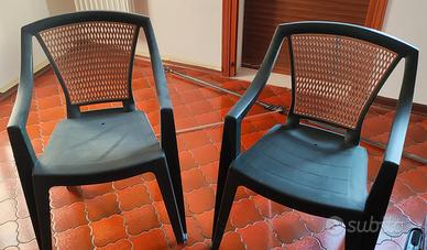 Sedie da giardino pvc