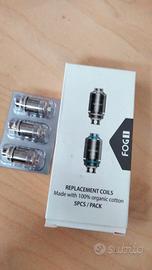 3 Resistenze Justfog  per Fog2 sigillate