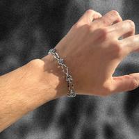 Bracciale Acciaio stile gotico trap urbano unisex