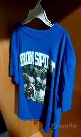 T-shirt "Iron Spirit-Eternal Life" Blu Vintage