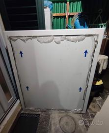 Panello bianco in cornice pvc