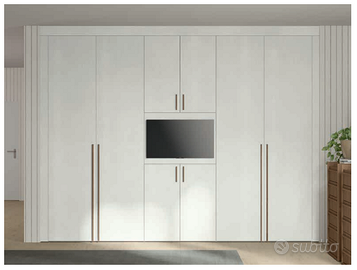 ARMADIO CON PORTA TV L 270 H 257cm