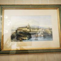 Quadro con stampa di Catania e stampa Mongibello 