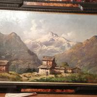 Montagna dipinto con cornice F. Sacchetti