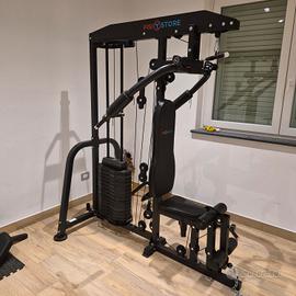 Stazione multifunzione con leg press home gym 75kg
