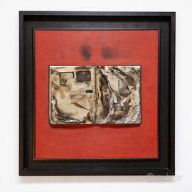 Bernard Aubertin Livre Brulé 60x60  archivio